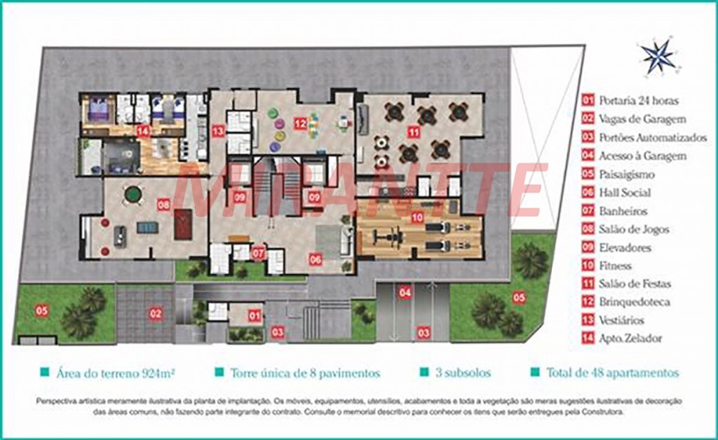 Apartamento de 60m² com 2 quartos em Parada Inglesa