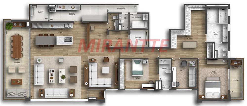 Apartamento de 278m² com 4 quartos em Jardim Paulista