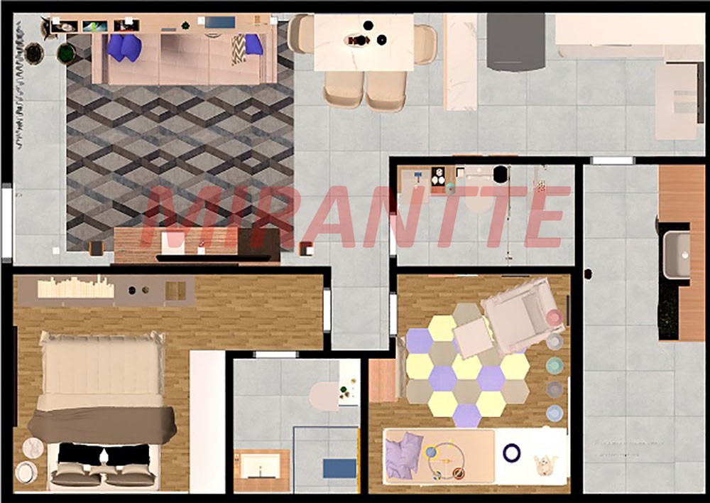 Apartamento de 47m² com 2 quartos em Freguesia do Ó