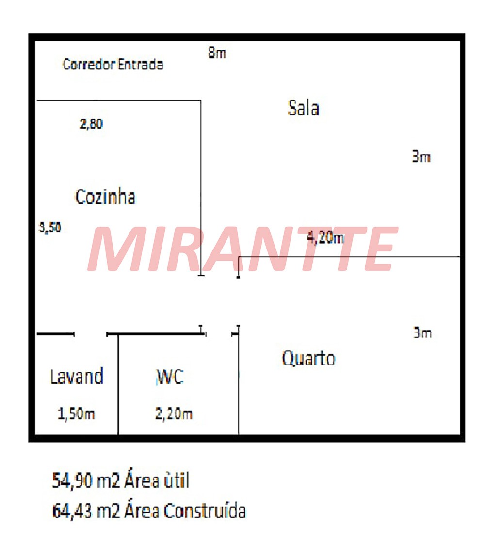 Apartamento com 1 quartos em Mooca
