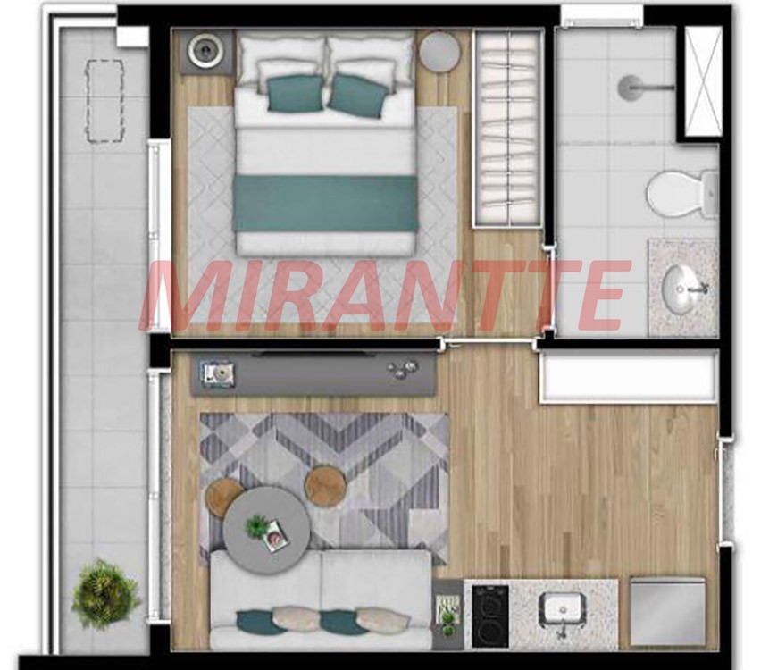 Apartamento de 29m² com 1 quarto em Vila Madalena