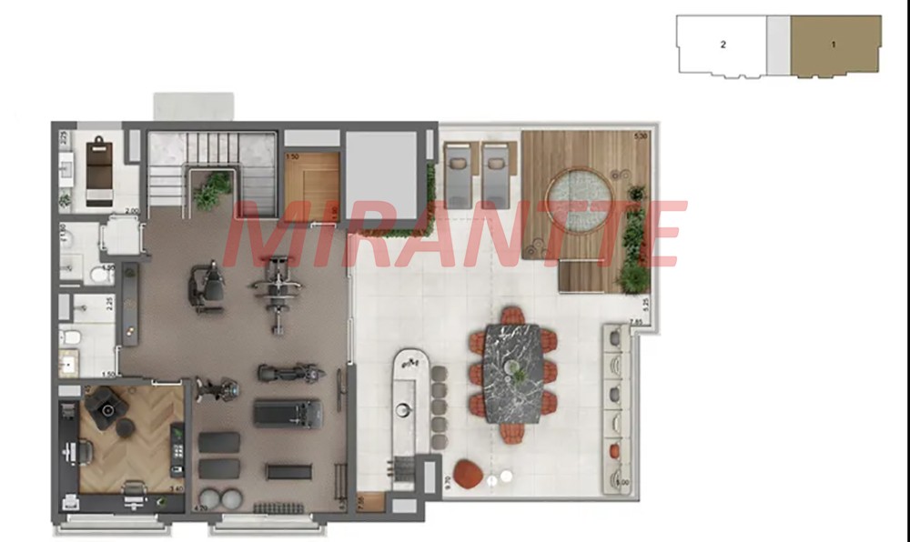 Apartamento de 166m² com 3 quartos em Campo Belo