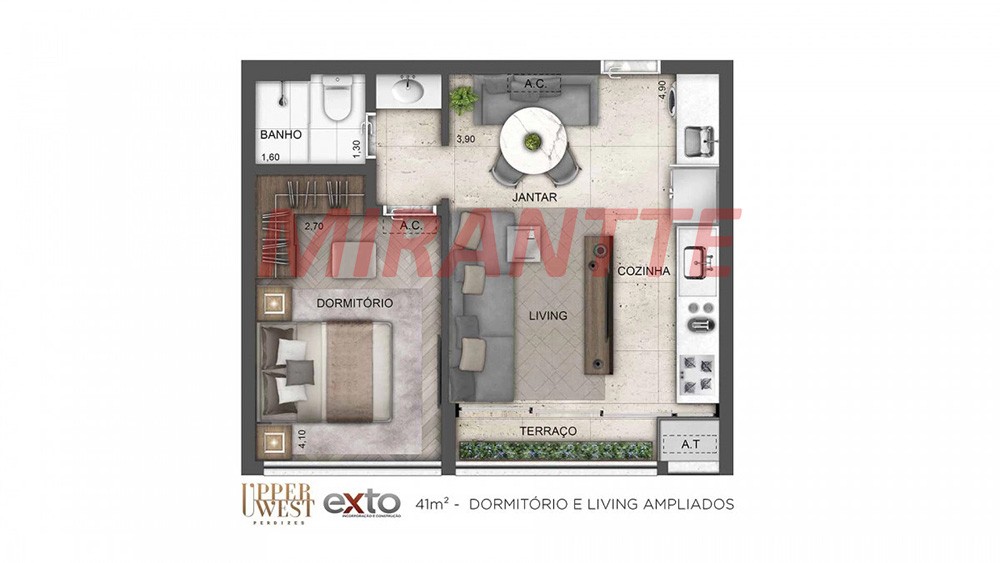 Apartamento de 85m² com 3 quartos em Perdizes