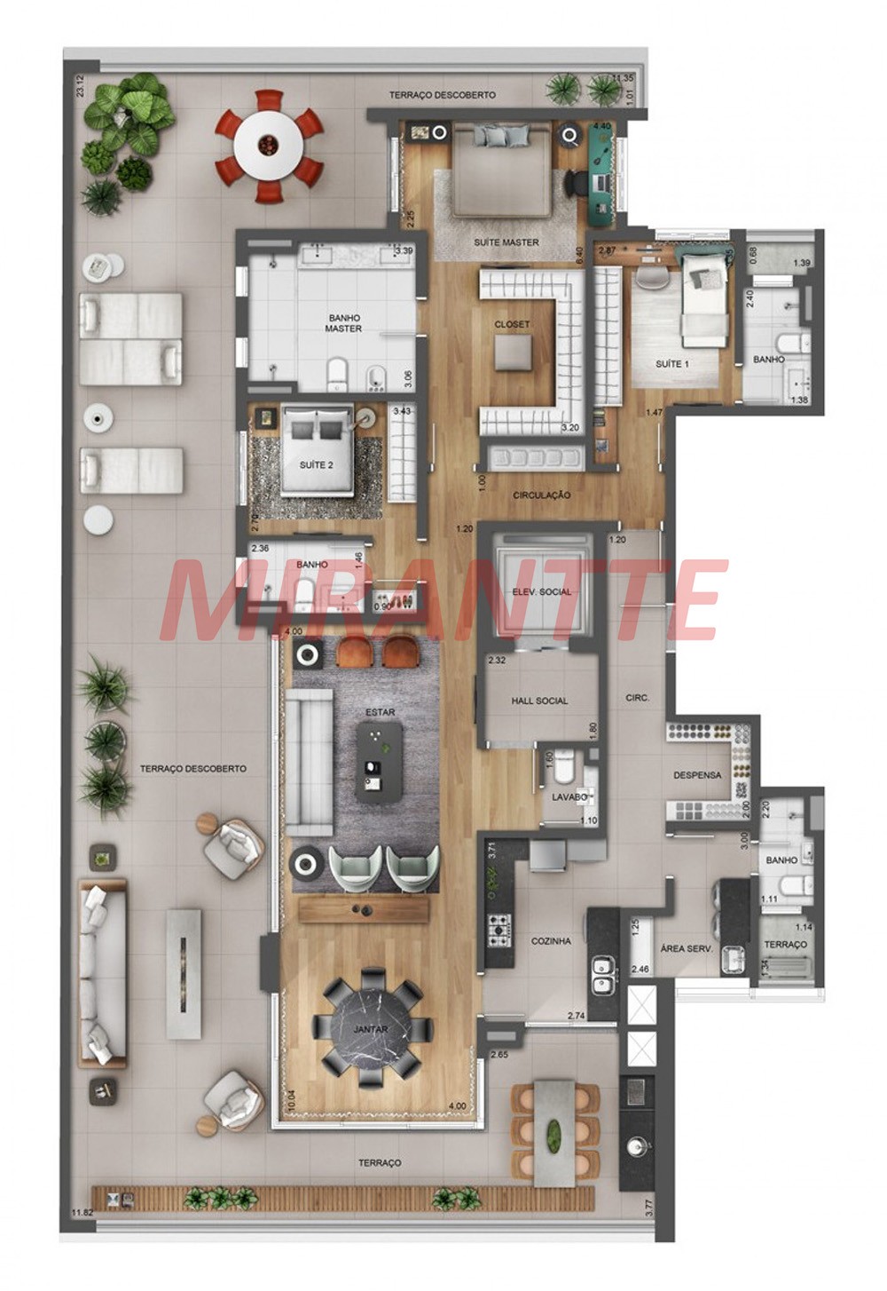 Apartamento de 316m² com 3 quartos em Jardim Paulista