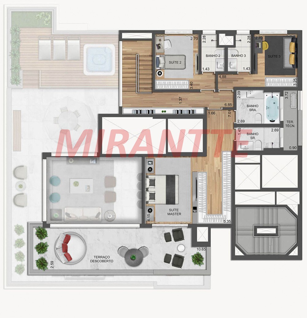 Apartamento de 248m² com 3 quartos em Vila Nova Conceição