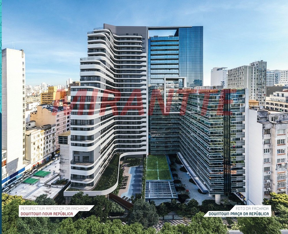 Apartamento de 39m² com 1 quarto em República