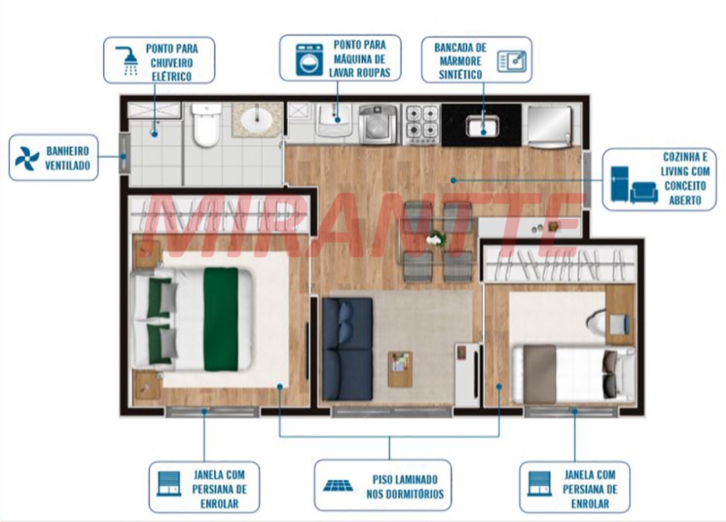 Apartamento de 26m² com 1 quarto em Barra Funda