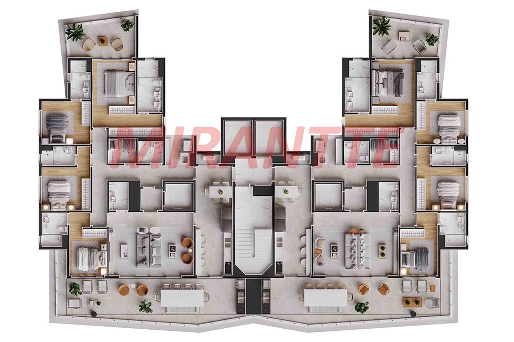 Apartamento de 224m² com 4 quartos em Santana