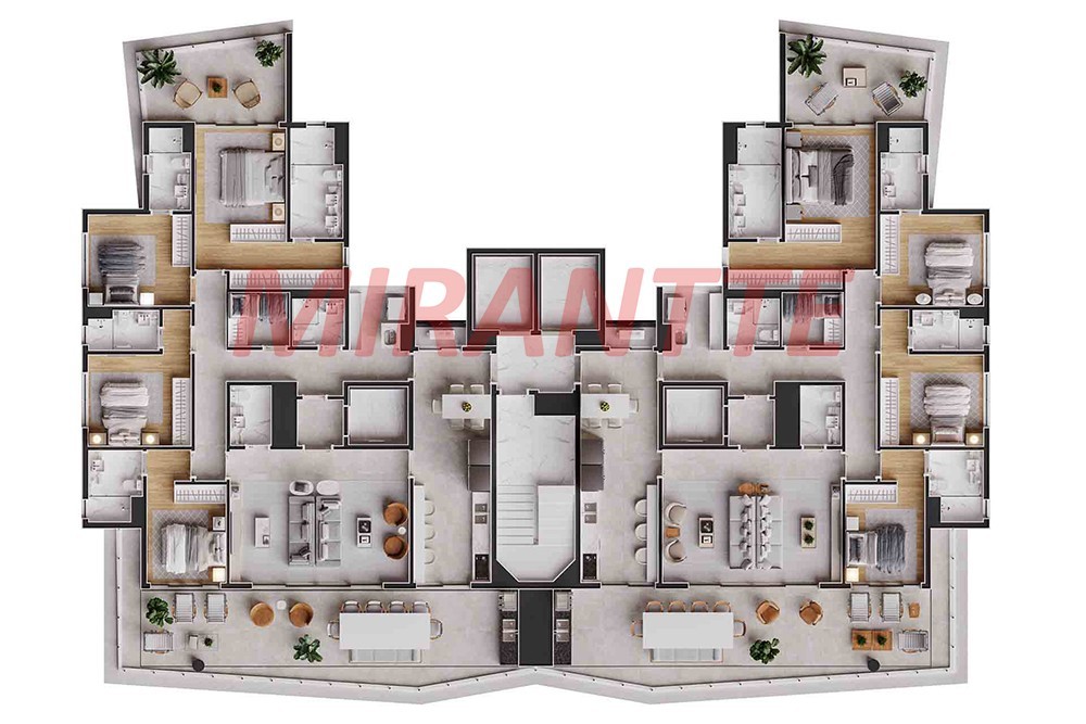 Apartamento de 224m² com 4 quartos em Santana