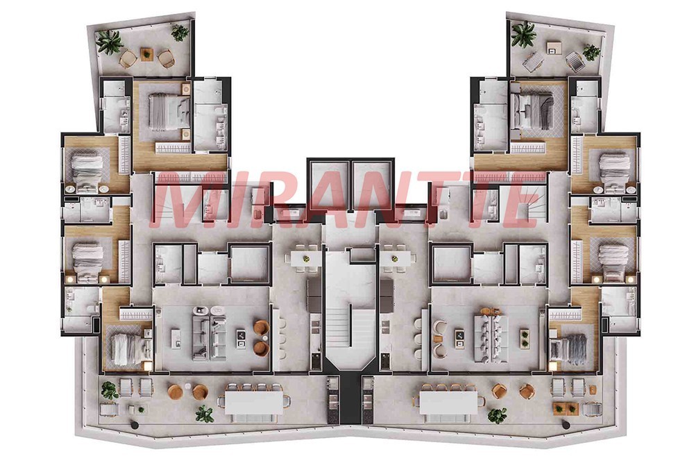Apartamento de 224m² com 4 quartos em Santana