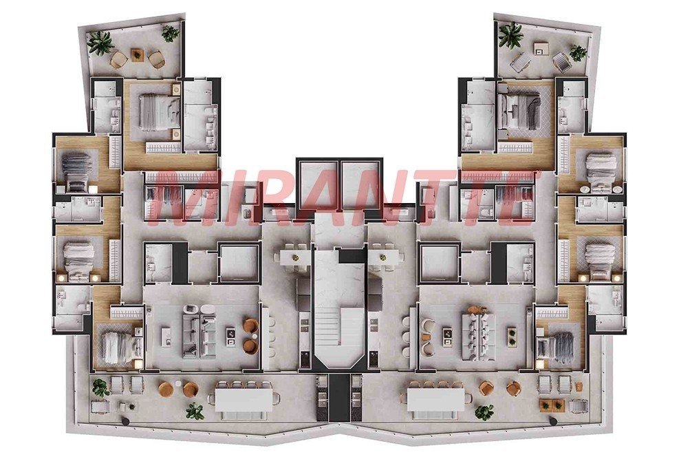 Apartamento de 224m² com 4 quartos em Santana