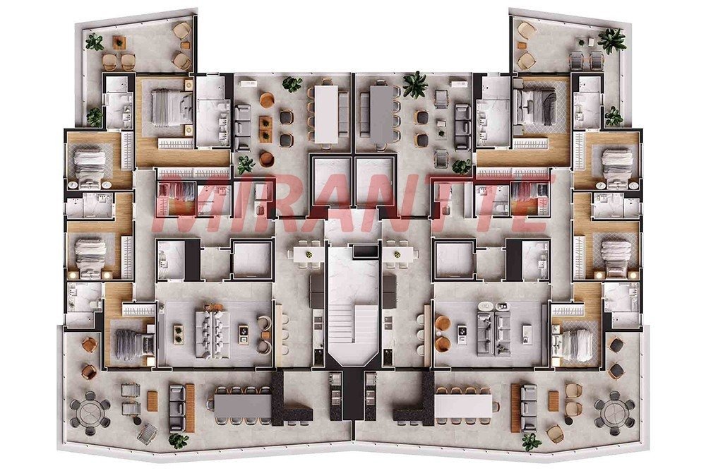 Apartamento de 224m² com 4 quartos em Santana