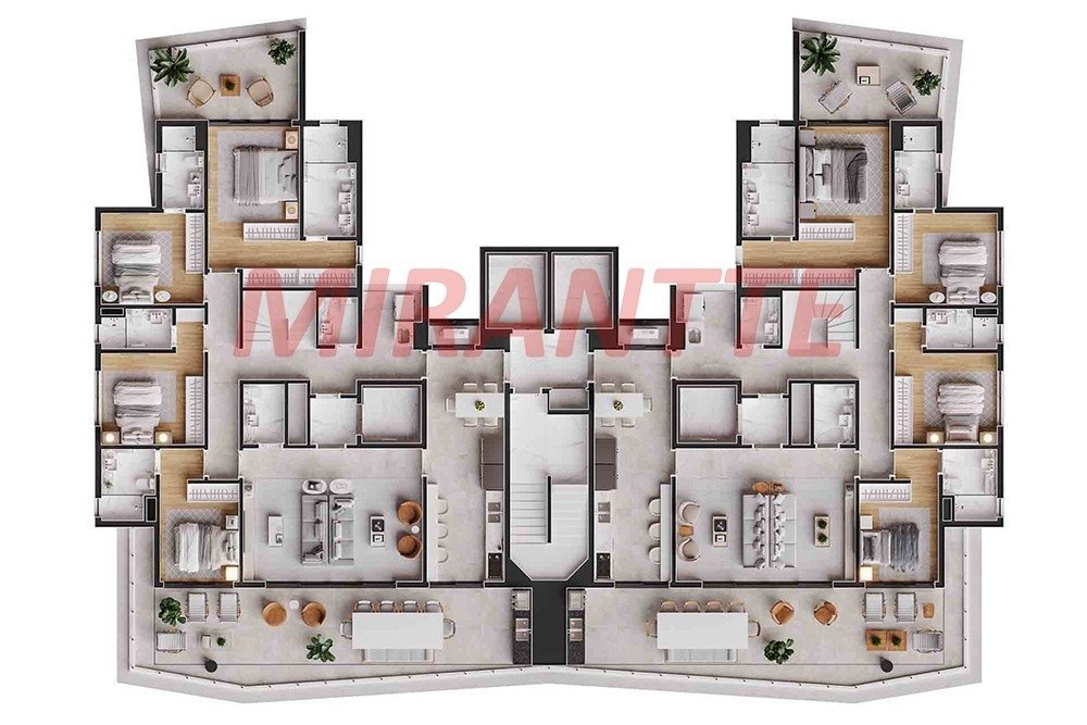 Apartamento de 224m² com 4 quartos em Santana