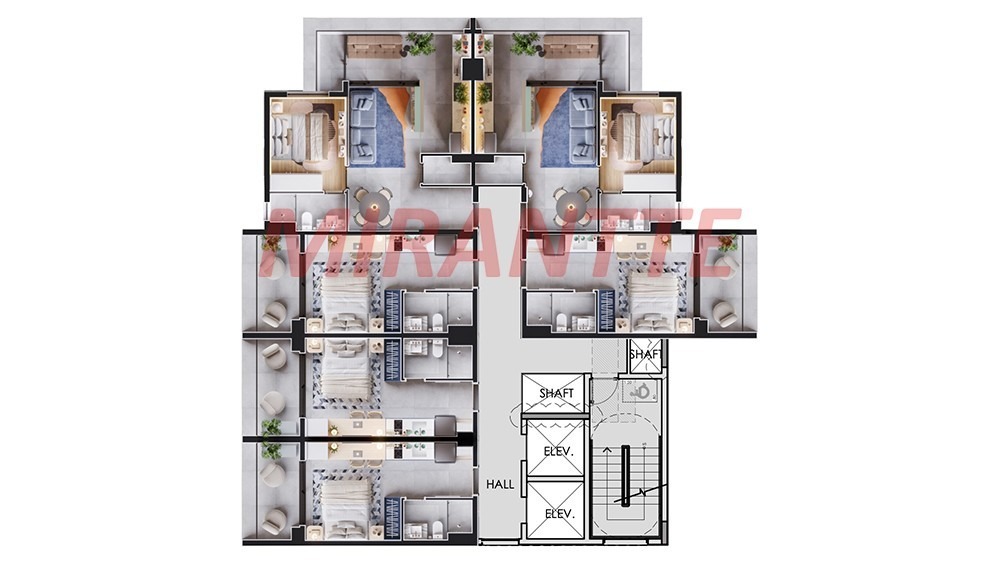 Apartamento de 28m² com 1 quartos em Santana