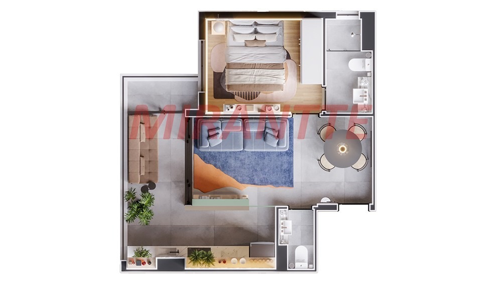 Apartamento de 28m² com 1 quartos em Santana