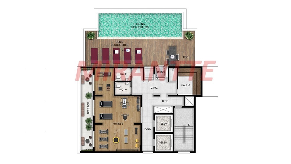 Apartamento de 28m² com 1 quartos em Santana