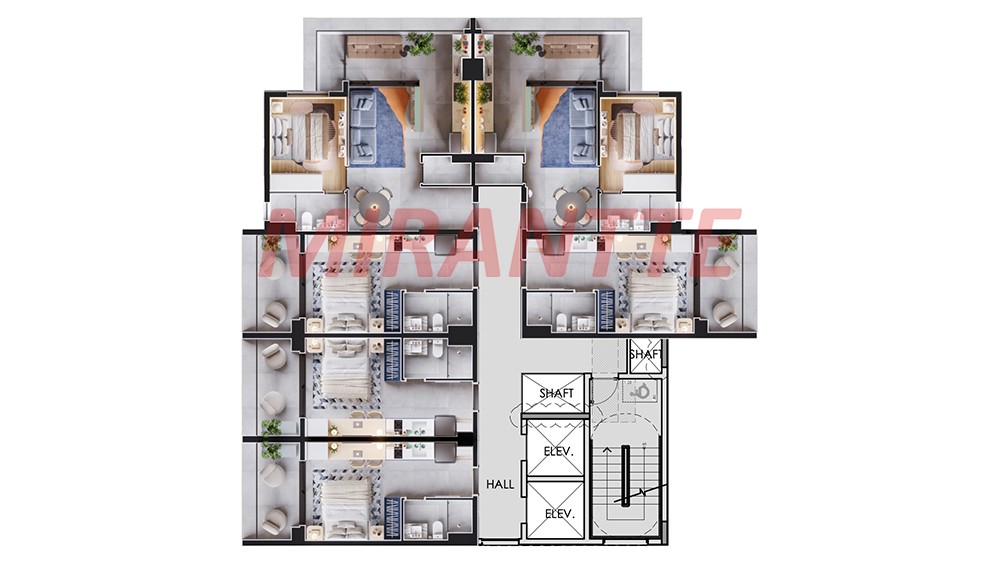 Apartamento de 79m² com 1 quartos em Santana