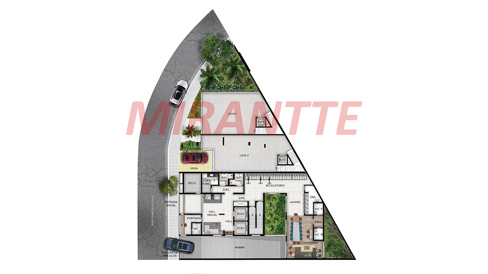 Apartamento de 79m² com 1 quartos em Santana