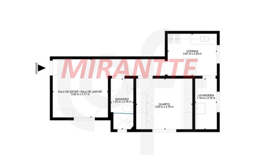 Apartamento de 39m² com 1 quarto em Cambuci