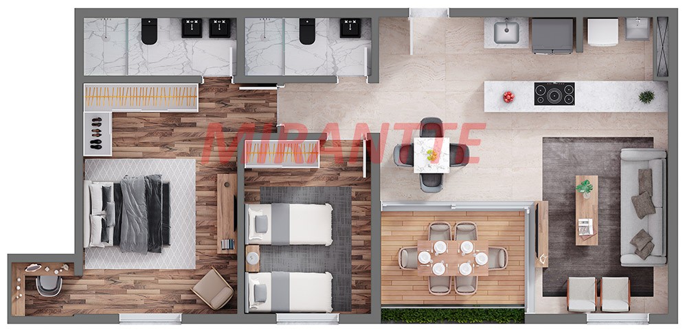 Apartamento de 98m² com 2 quartos em Vila Nova Conceição
