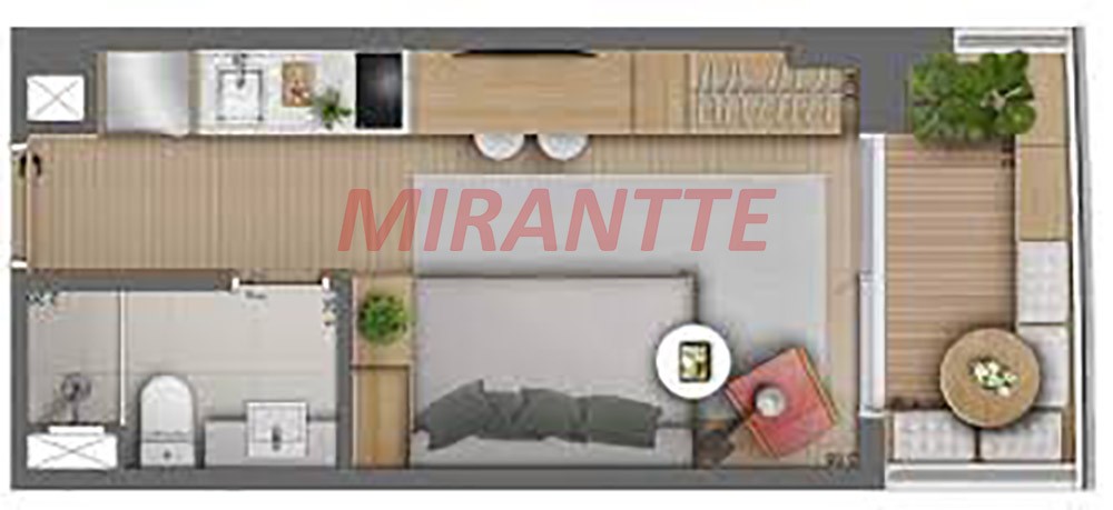 Apartamento de 43m² em Aclimação