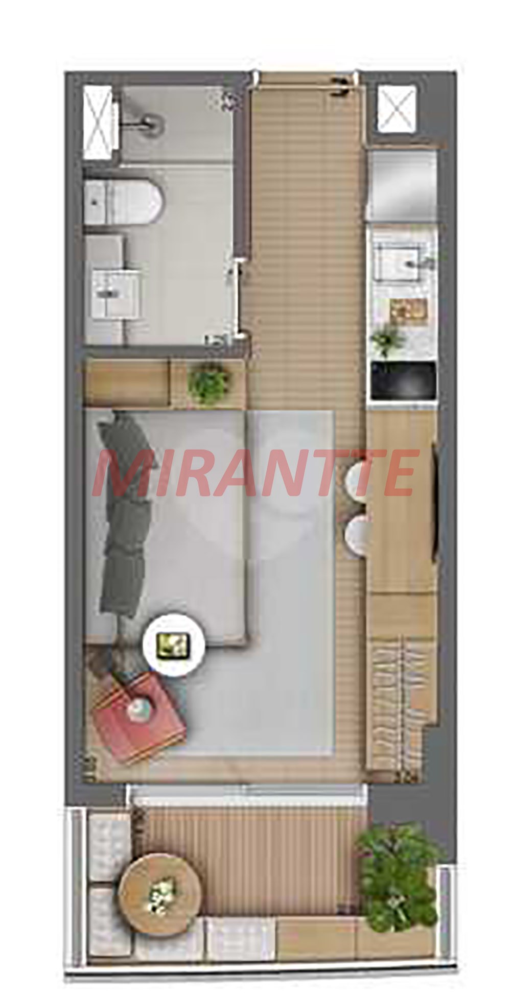 Apartamento de 43m² em Aclimação