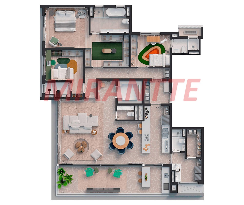 Apartamento de 328m² com 3 quartos em Jardim Paulista