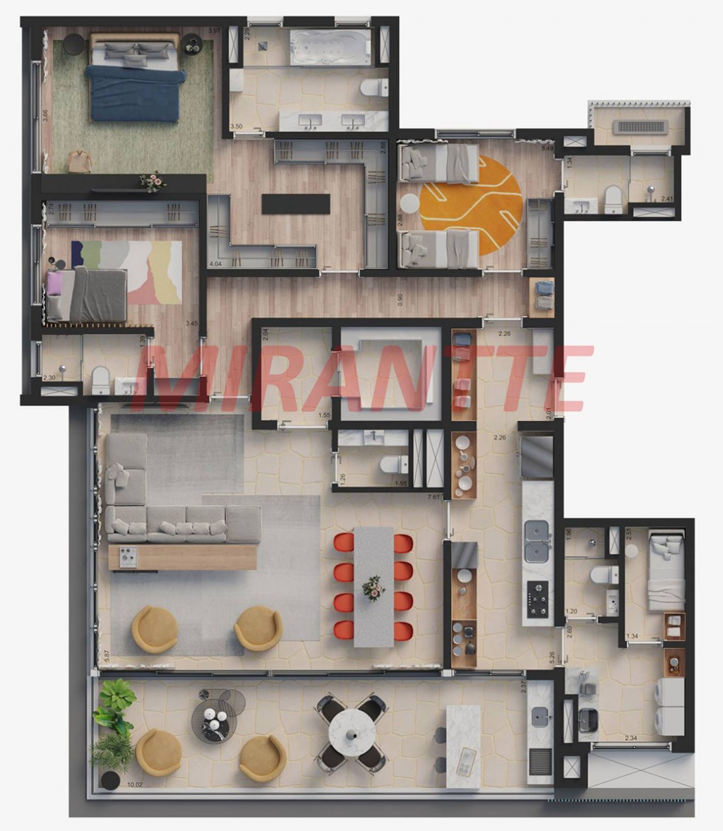 Apartamento de 370m² com 3 quartos em Jardim Paulista