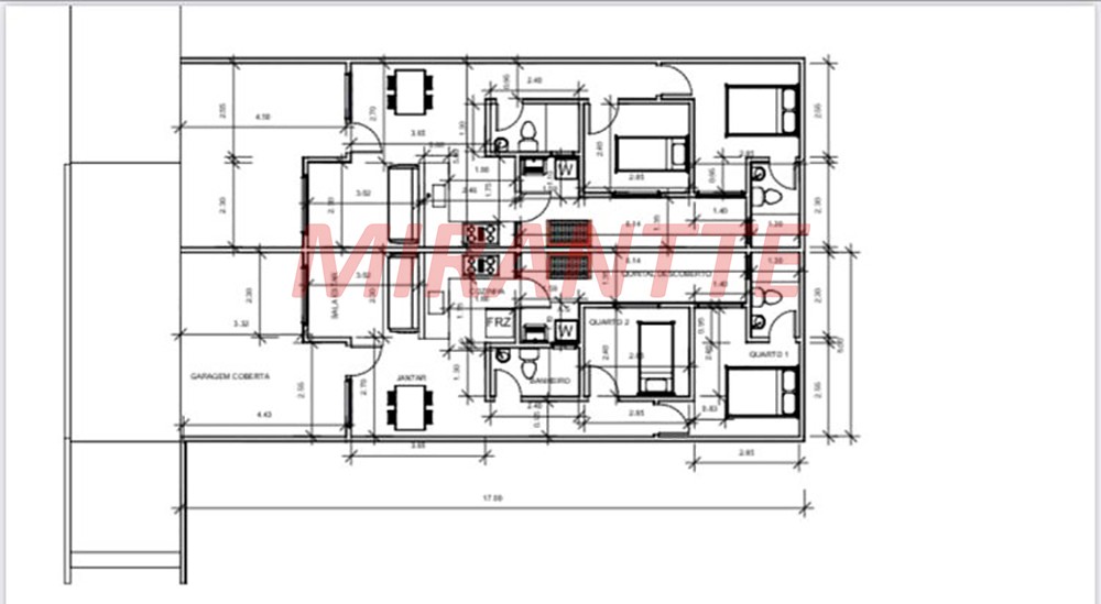 Casa terrea de 80m² com 2 quartos em Porto Alpina