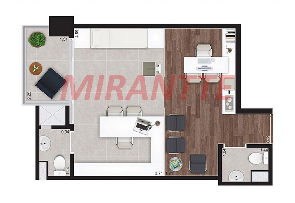 Comercial de 32m² em Perdizes