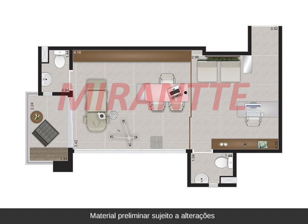 Comercial de 35m² em Perdizes