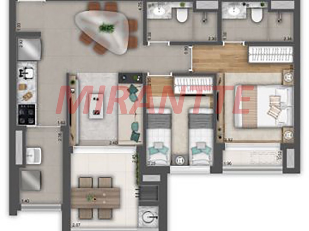 Apartamento de 84m² com 2 quartos em Freguesia do Ó