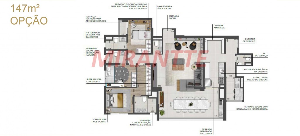 Apartamento de 1.8m² com 4 quartos em Vila Leopoldina