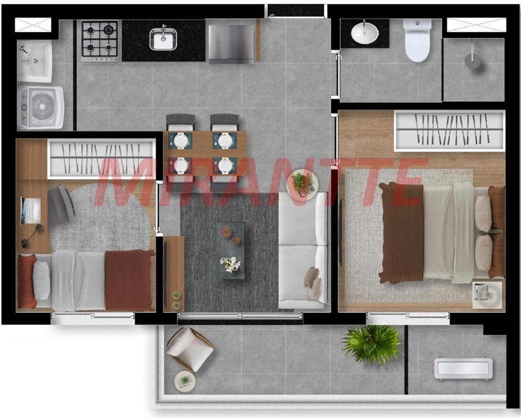 Apartamento de 34m² com 1 quarto em Higienópolis