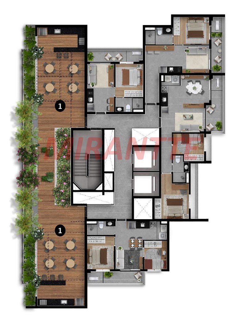 Apartamento de 27m² com 1 quarto em Higienópolis