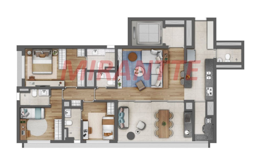 Apartamento de 165m² com 3 quartos em Vila Clementino
