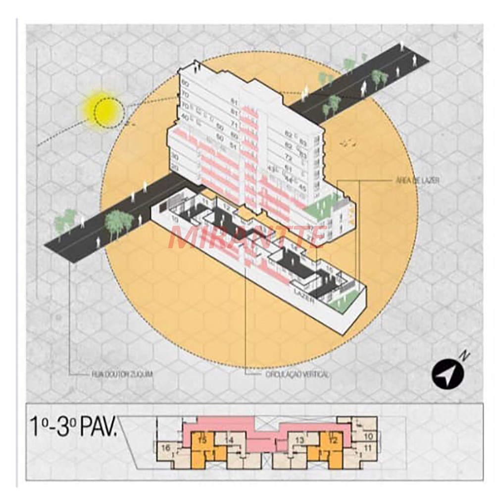 Apartamento de 28m² com 1 quartos em Santana