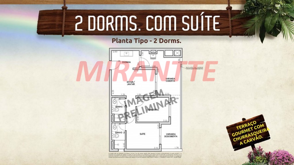 Apartamento de 56m² com 2 quartos em Vila Maria