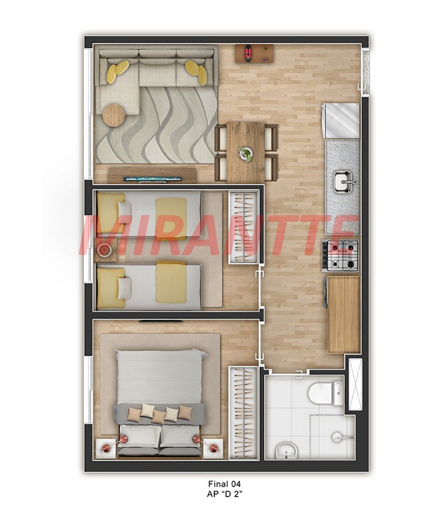 Apartamento com 1 quartos em Mandaqui