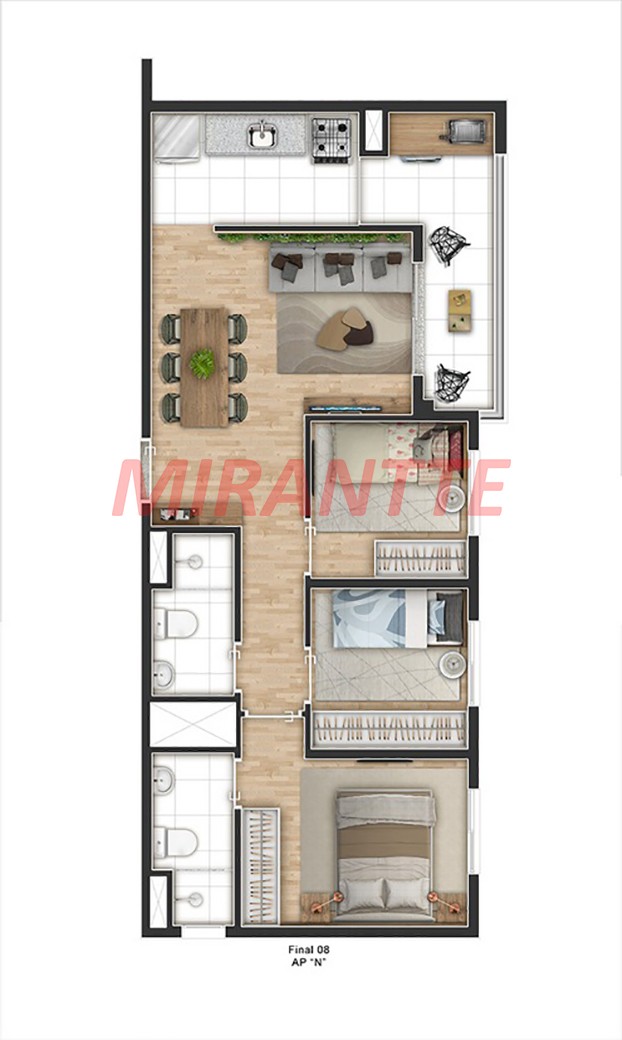 Apartamento com 1 quartos em Mandaqui