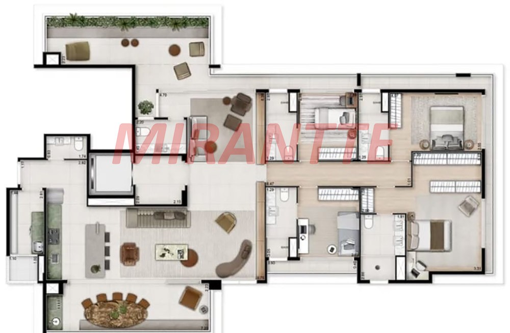 Apartamento de 50m² com 2 quartos em Santana