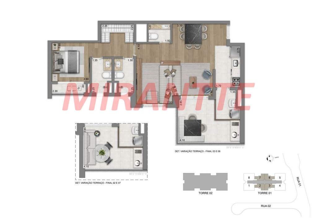 Apartamento de 134m² com 3 quartos em Brooklin