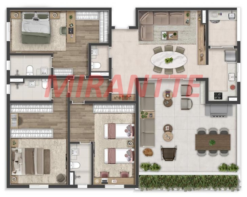 Apartamento de 75.05m² com 2 quartos em Santana
