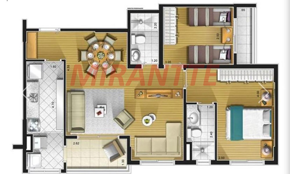 Apartamento de 33m² com 2 quartos em Jardim Ampliacao