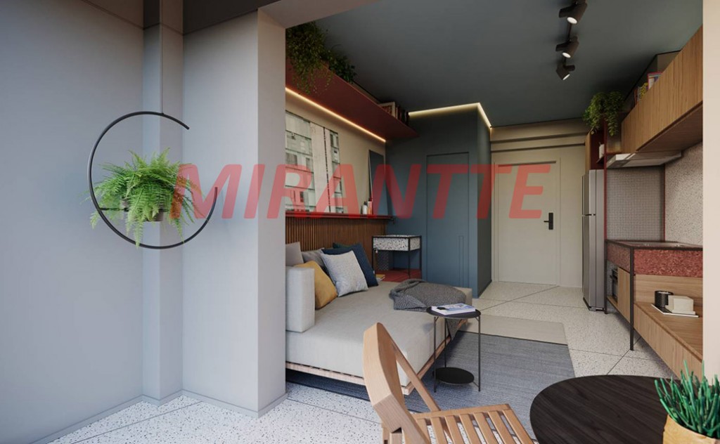 Apartamento de 24.8m² com 1 quartos em Paraíso
