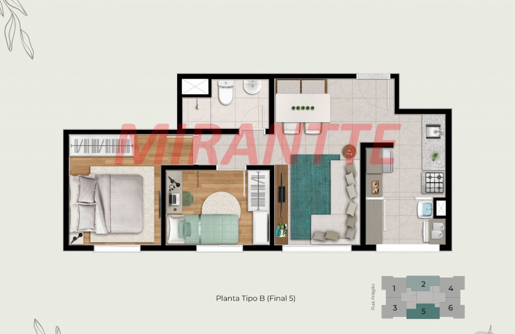 Apartamento de 42m² com 2 quartos em Tucuruvi