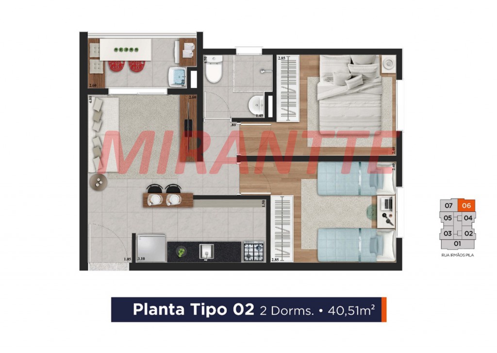 Apartamento de 33m² com 1 quartos em Tucuruvi