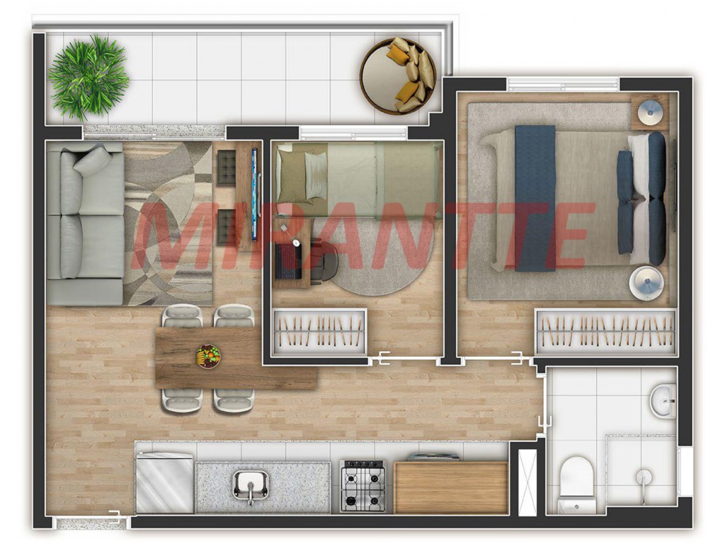 Apartamento com 2 quartos em Mandaqui
