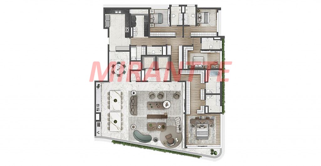 Apartamento de 359m² com 4 quartos em Moema