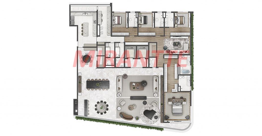 Apartamento de 359m² com 4 quartos em Moema
